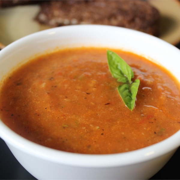 Hearty Hot or Cold Roasted Tomato Soup