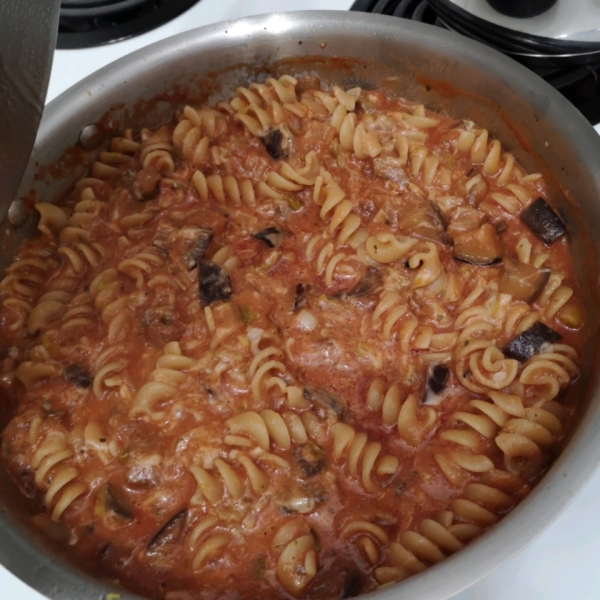 Mediterranean-Style Eggplant Pasta