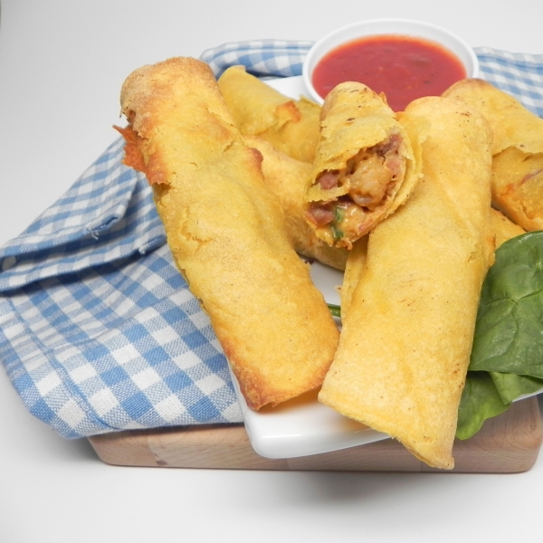 Air-Fried Shrimp Taquitos