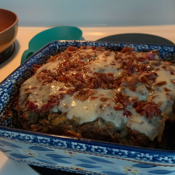 Bacon Mushroom Swiss Meatloaf