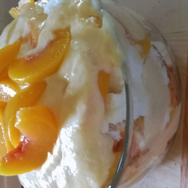 Fresh Peach Trifle