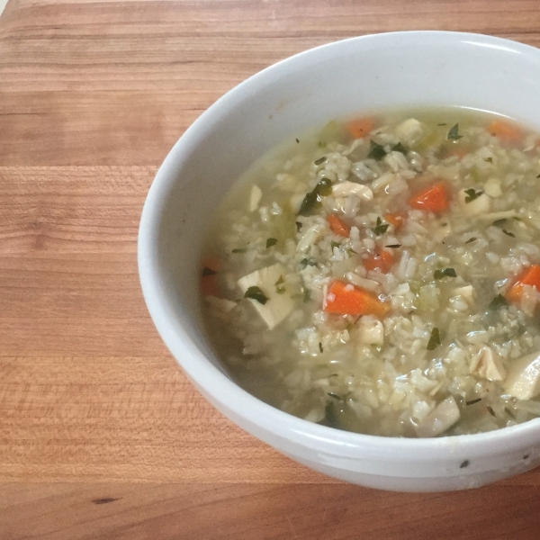 Hearty Chicken and Rice Soup