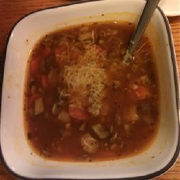 Portobello Mushroom Lentil Soup