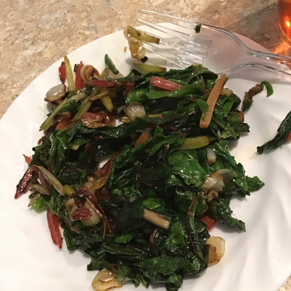 Sweet and Spicy Swiss Chard
