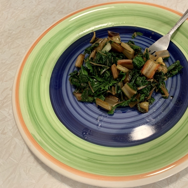 Sweet and Spicy Swiss Chard
