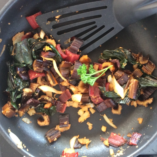 Sweet and Spicy Swiss Chard