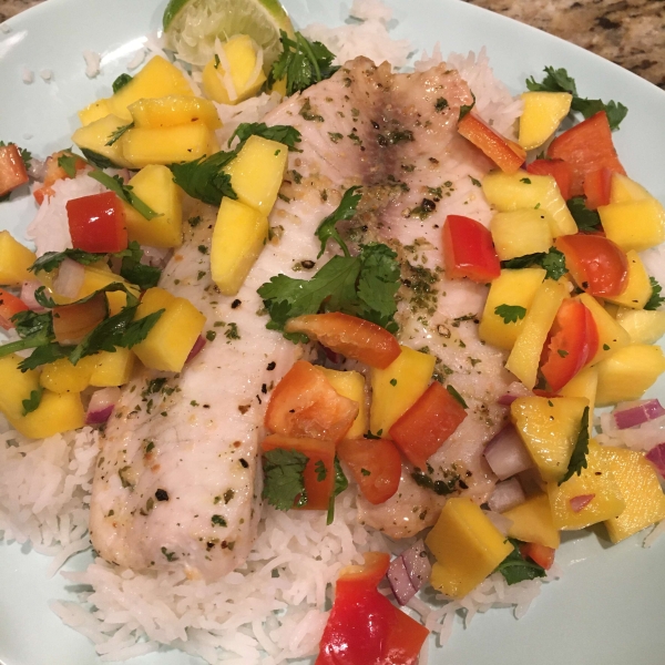 Grilled Tilapia with Mango Salsa