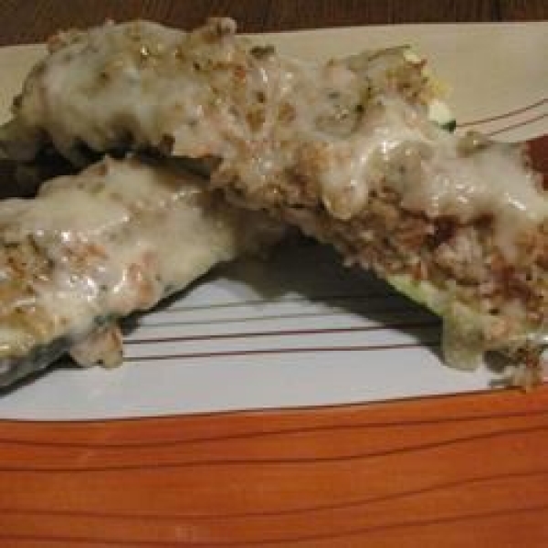 Seafood Stuffed Zucchini