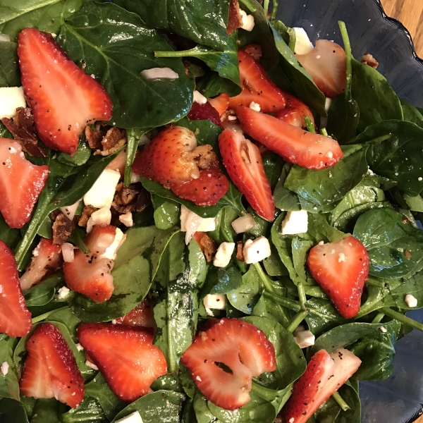 Strawberry Spinach Salad With Feta and Bacon