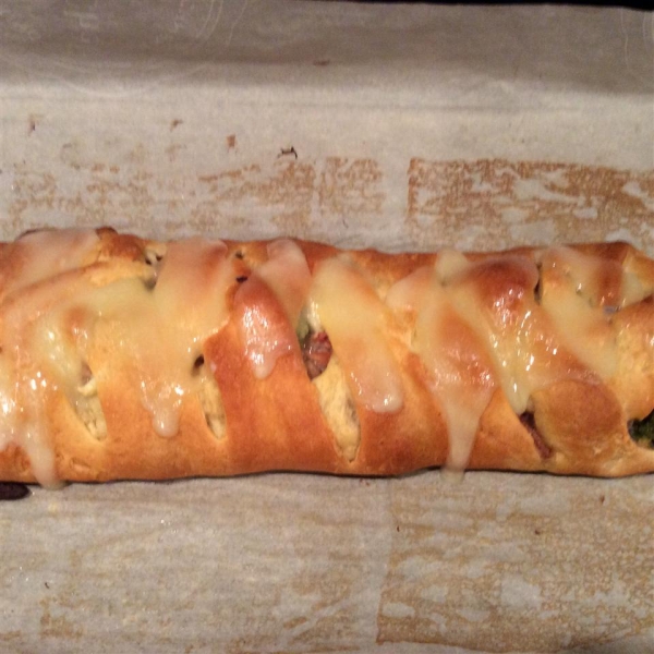 Ham Broccoli Braid