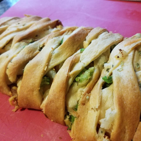 Ham Broccoli Braid