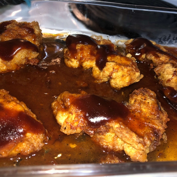 Baked BBQ Fried Chicken