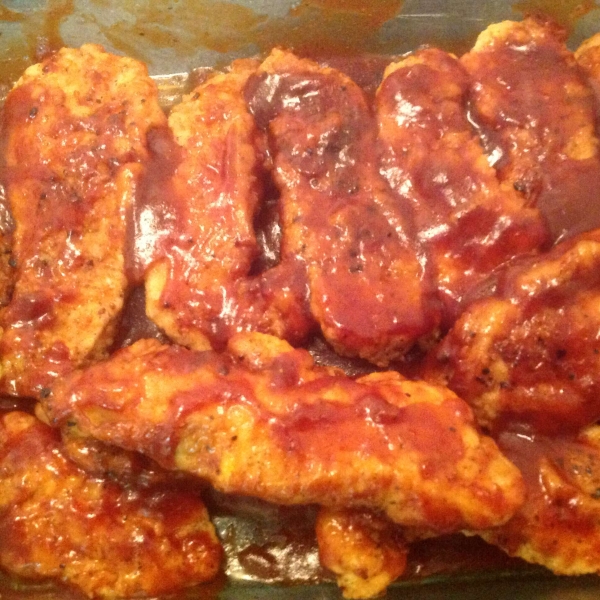 Baked BBQ Fried Chicken