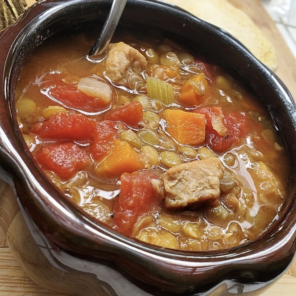 Jana's Pressure Cooker Lentil Ham Soup