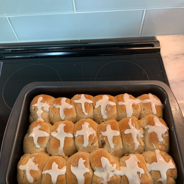 Easter Buttermilk Hot Cross Buns