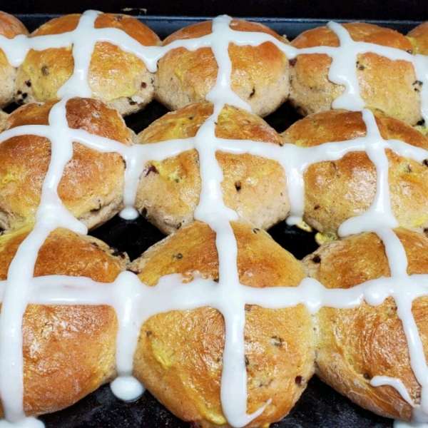 Easter Buttermilk Hot Cross Buns