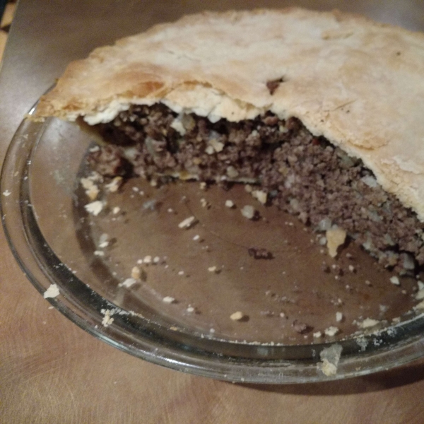 Traditional French Canadian Tourtiere