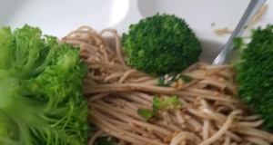 Soba with Toasted Sesame Seed Sauce