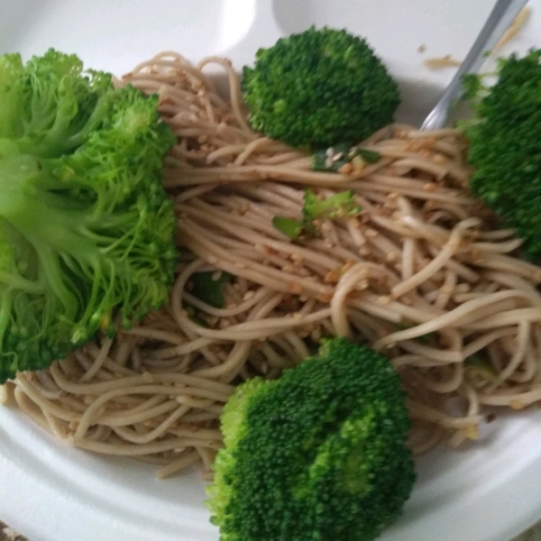 Soba with Toasted Sesame Seed Sauce