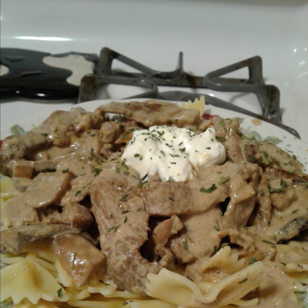 Beef and Mushroom Stroganoff, Aussie Style