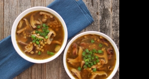 Vegetarian Mushroom-Lentil Soup