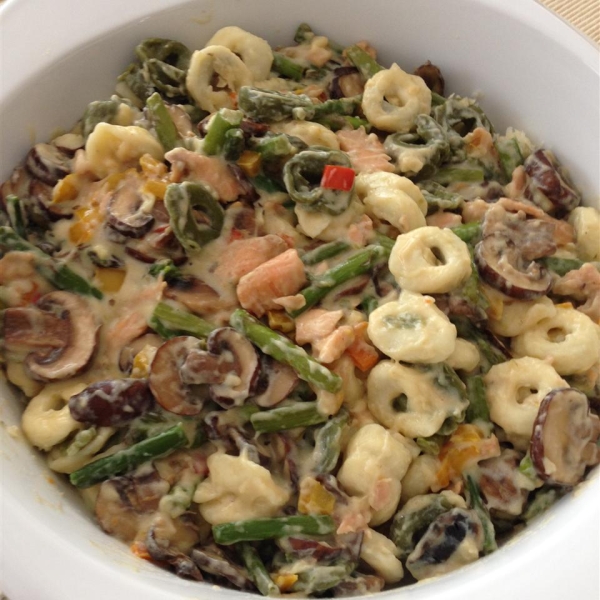 Smoked Salmon Tortellini with Bechamel Sauce