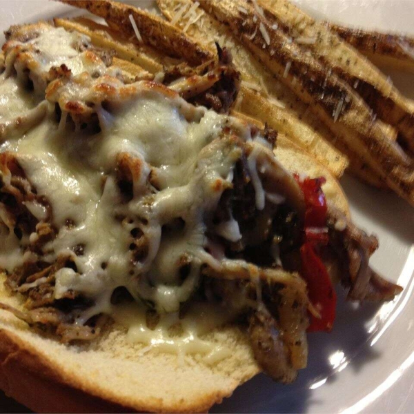 Pulled Pork Pesto Sandwich