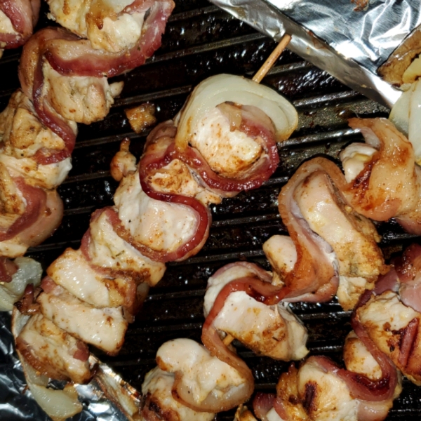 Bacon Ranch Chicken Skewers