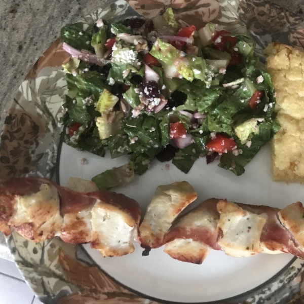 Bacon Ranch Chicken Skewers
