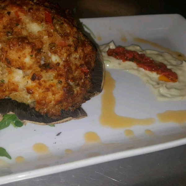 Crab and Lobster Stuffed Mushrooms