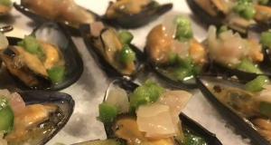 Lemon Jalapeno Marinated Mussels