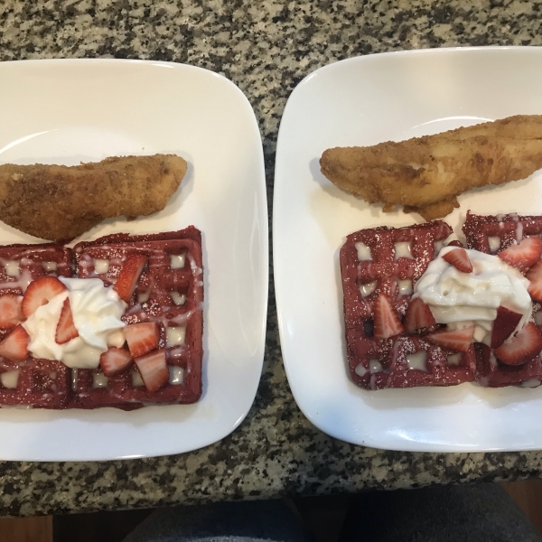 Red Velvet Belgian Waffles