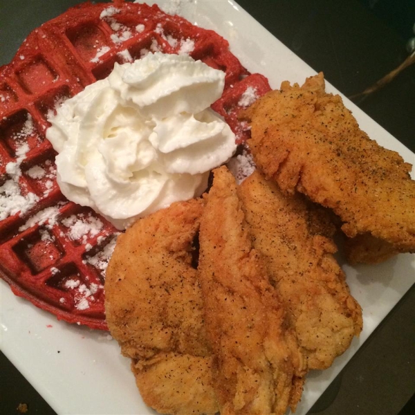 Red Velvet Belgian Waffles