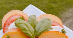 Summer Peach Caprese Salad