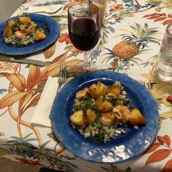 Grilled Teriyaki Shrimp and Pineapple Skewers