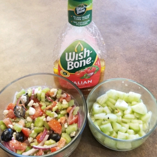 Cucumber and Blue Cheese Salad