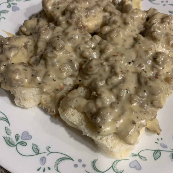 Peppery Sausage Breakfast Gravy