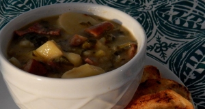 Sunchoke and Sausage Soup