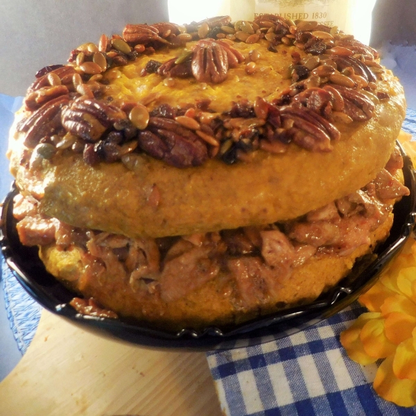 Pulled Pork and Pumpkin Cornbread Torta