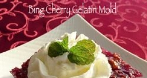 Bing Cherry Gelatin Mold