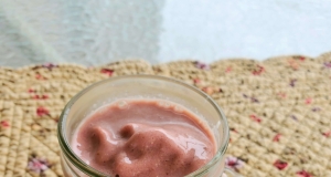Chocolate, Strawberry, and Oatmeal Smoothie