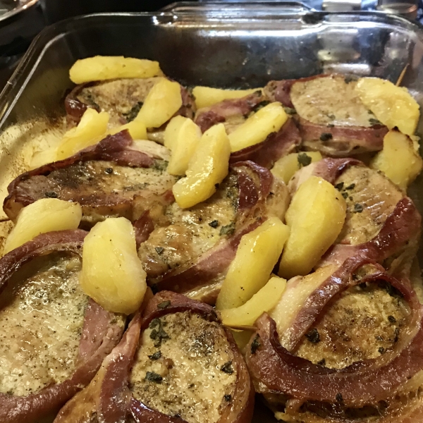 Bacon Wrapped Tenderloin with Sage and Lemon