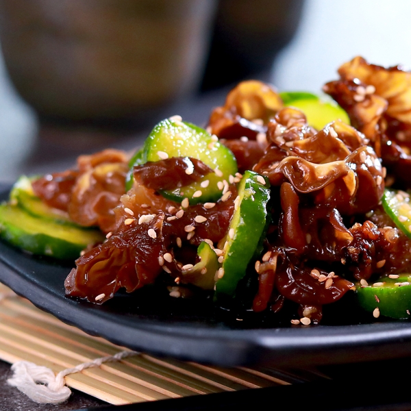 Chilled Cucumber and Wood Ear Mushroom Salad