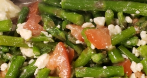 Fresh Asparagus, Tomato, and Feta Salad