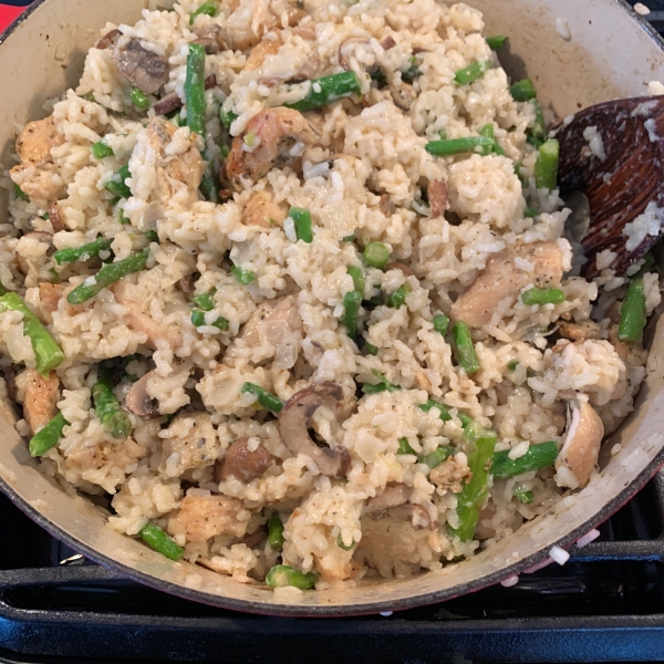 Asparagus and Morel Risotto