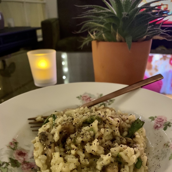 Asparagus and Morel Risotto