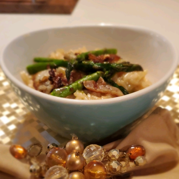 Asparagus and Morel Risotto