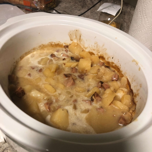 Slow Cooker, Easy Baked Potato Soup