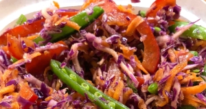 Snow Pea and Napa Cabbage Slaw