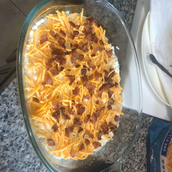 Twice Baked Potato Casserole With Bacon